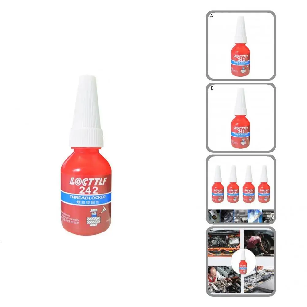 Threaded Locker Anti-corrosion Long Service Life Simple Operation 10ml Thread Lock Glue Screw | Обустройство дома