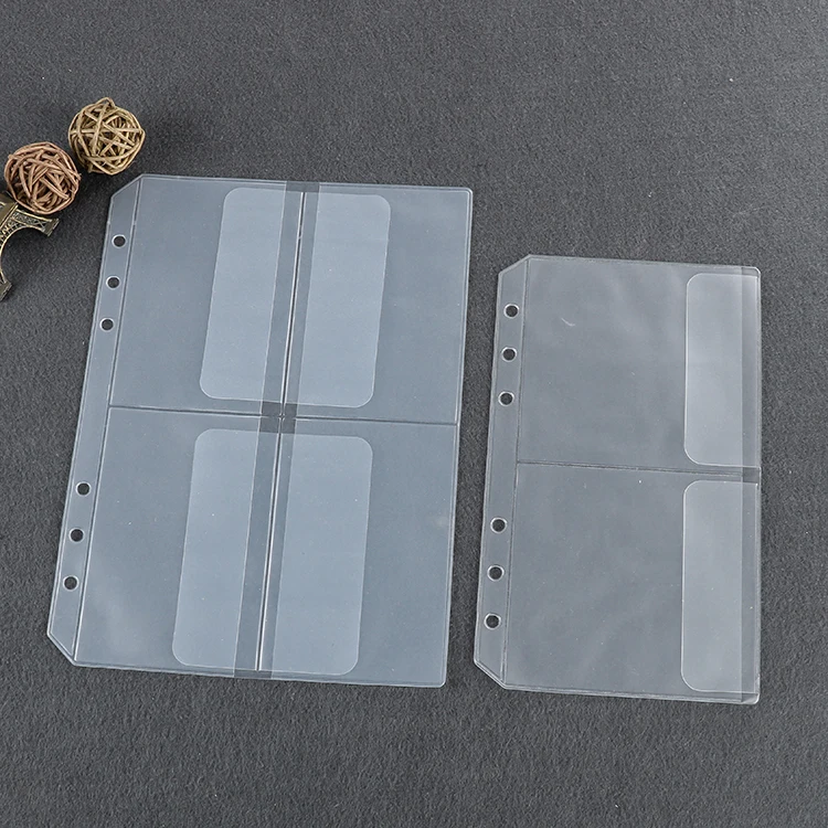 Loose Leaf PVC Storage Bag Sticker Ticket Card Organizer Bag with Flap A5 A6 Spiral Notebook Diary Coil Ring Binder Filler Loose Leaf PVC Storage Bag Sticker Ticket Card Organizer Bag with Flap A5 A6 Spiral Notebook Diary Coil Ring Binder Filler