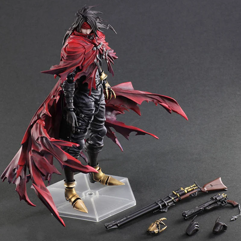 27 см Kai PA Play Arts Dirge of Cerberus Final Fantasy VII Vincent Felhunter Аниме ПВХ Фигурки игрушки Коллекция