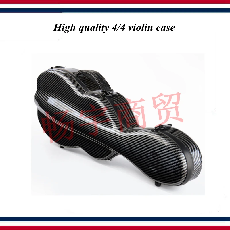 High quality Professional violin case 4/4 FRP carbon fiber black Fashion style violin parts violin accessories 012 High quality Professional violin case 4/4 FRP carbon fiber black Fashion style violin parts violin accessories 012