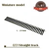 Miniature model  1:87  HO ratio  Train model accessories G231 straight rail  55201 track 231mm  Train sand table material 1