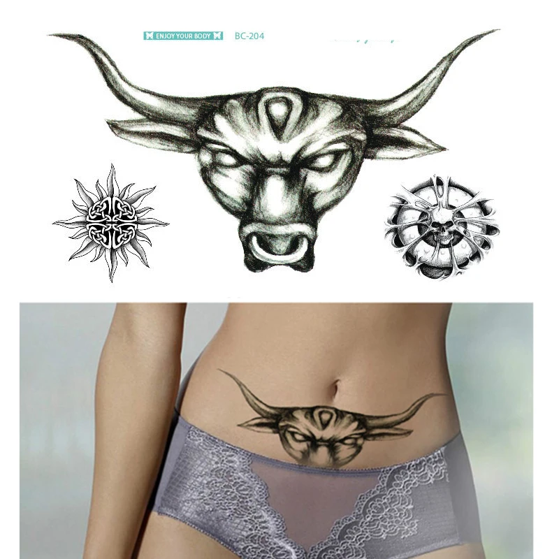 

Large Tattoos Fake Temporary Body Art Stickers for Men Women Teens, 3D Realistic Girls Chest Temporary Tattoos1sheet