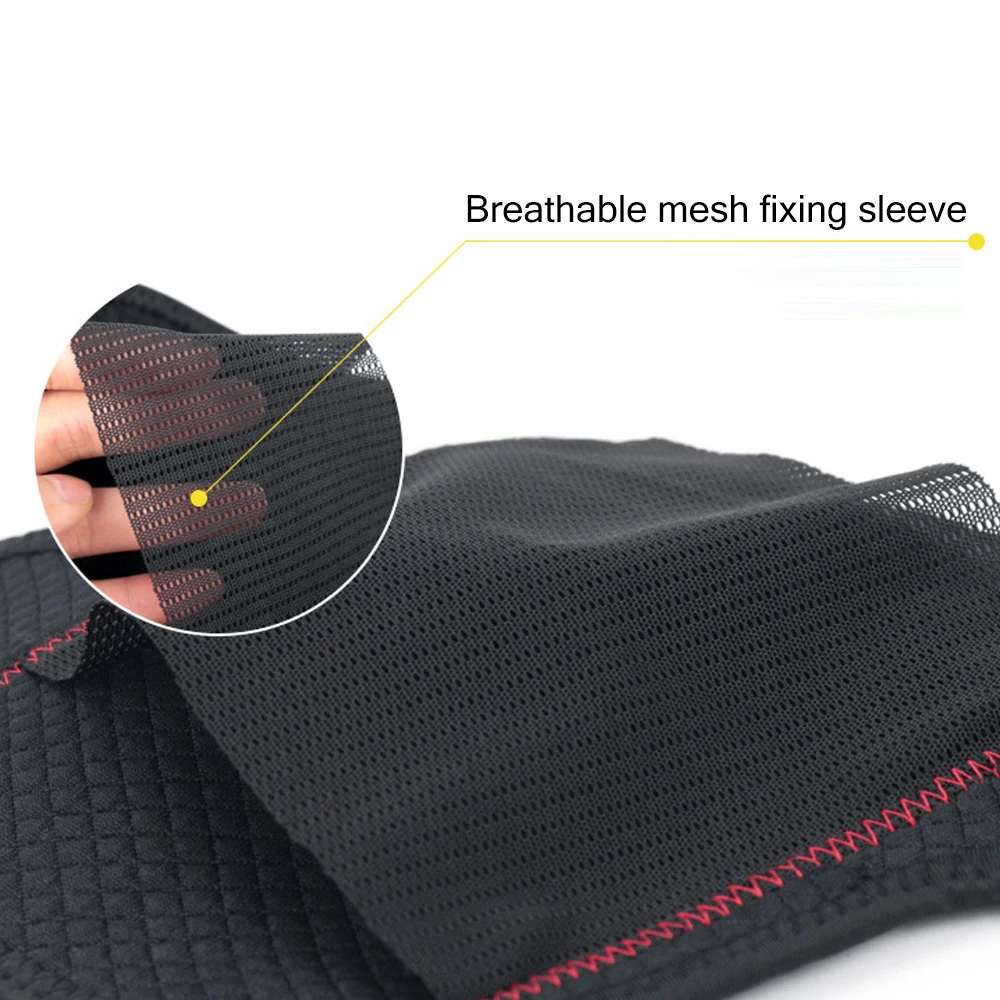The cubital tunnel syndrome elbow compression sleeve worn during activity showing how the OK cloth and neoprene construction supports the elbow joint for cubital tunnel syndrome, tennis elbow, arthritis, and post-surgical recovery.
