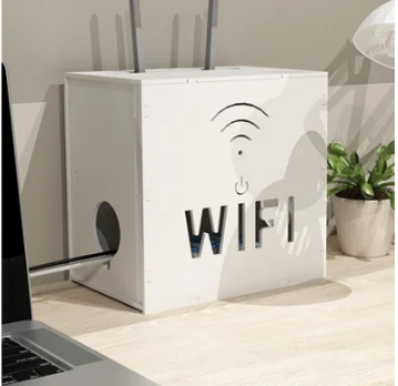 Маршрутизатор коробка для хранения провод WiFi штекер-В Кабельный ящик штекер-в шнур питания Скрытая коробка телеприставка полка для хранения YH109114 - Color: wifi  2 layer