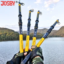 JOSBY Pesca телескопическая удочка для ловли рыбы нахлыстом спиннинг ультра светильник для карбонового фидера Удочка снасть 2,1 М 2,4 М 2,7 м 3 м 3,6 м Мини Путешествия