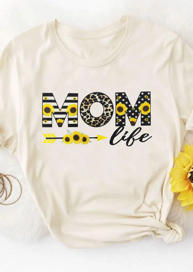 MOM life Sunflower Leopard fashion 