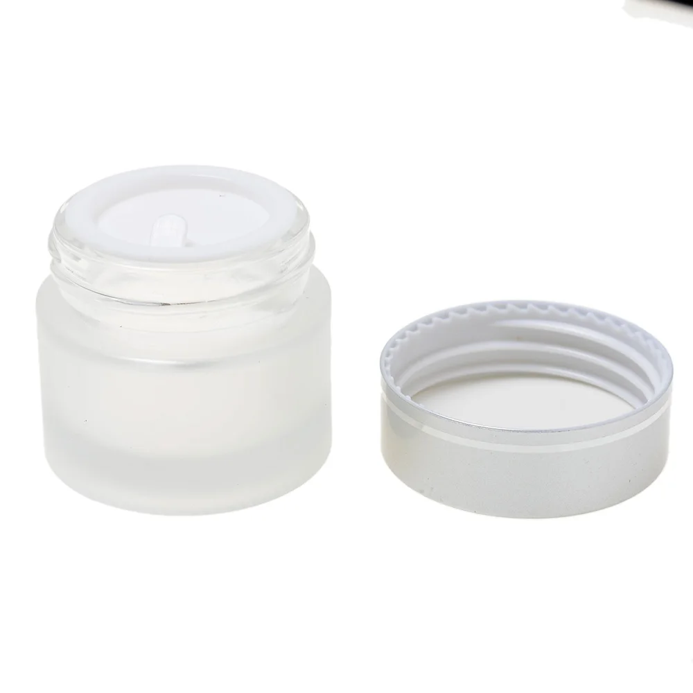 Milchglas Nachfüllbare Salbe Flaschen Leere Kosmetische Jar Pot Lidschatten Gesicht Creme Container 5/10/15/20/30/50/100g 1pc – Detail 3