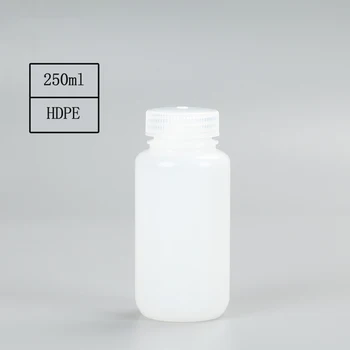 

2 Pcs 250ml HDPE Plastic Empty Bottle Dispense Water Container Refillable Lotion Bottle Disinfection Water Holder Home
