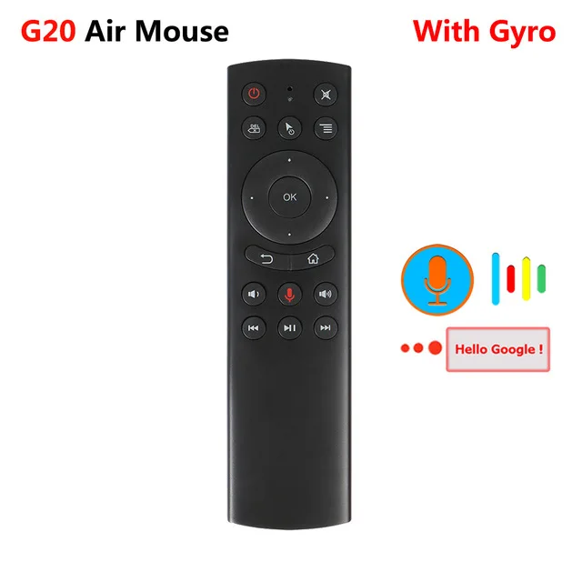 G30 голосовой пульт дистанционного управления 2,4G Беспроводная воздушная мышь микрофон гироскоп мини клавиатура ИК обучение для X96 H96 HK1 ТВ коробка G10 G20 - Цвет: G20s