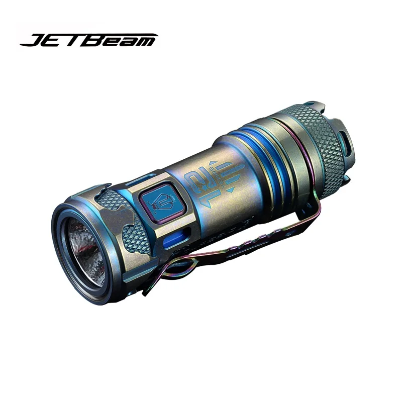 JETBeam II PRO titanium Meta Мини светодиодный фонарик 510 лм Cree XP-L HI тактические фонари для выживания