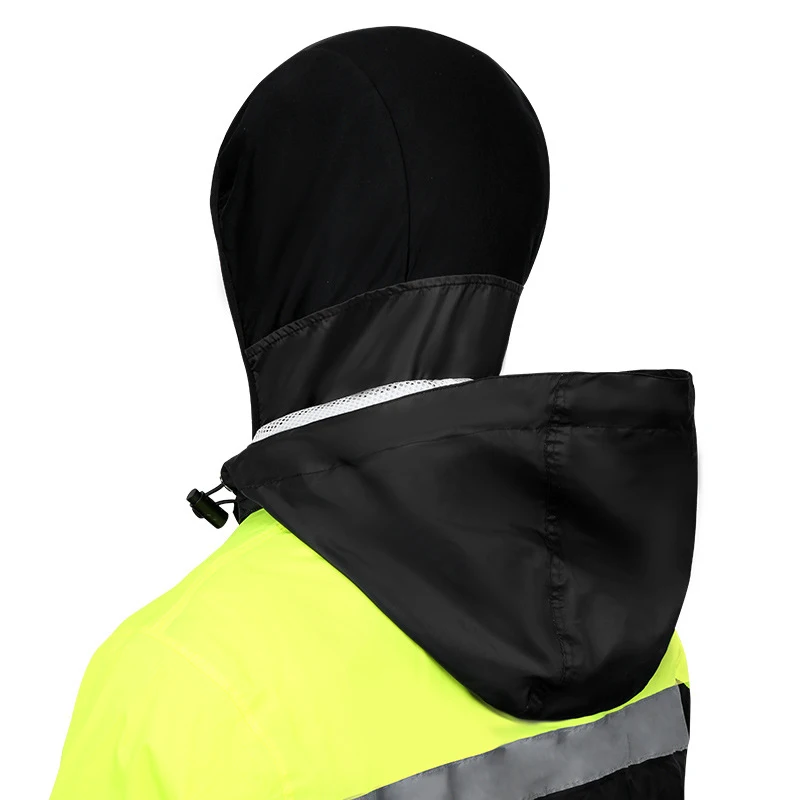 Motorcycle Raincoat Split Rain Suit Reflective LED Alert Waterproof Adjustable Cap Hat Impermeable for Riding Cycling Motocross motorcycle raincoat,raincoat suit,bike raincoat
