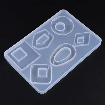 

1 Set Fashion DIY Crystal Epoxy Mould Traditional Necklace Pendant Earrings Jewelry Making Silicone Mold Material