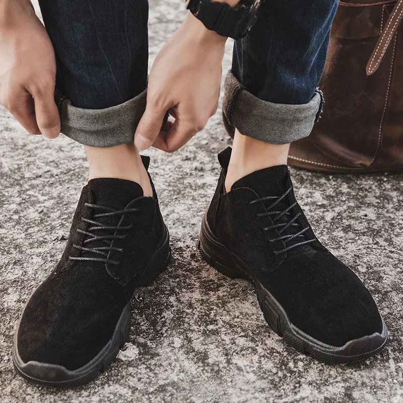 Зимние мужские ботинки; модные удобные ботинки Martin; botas hombre; износостойкая нескользящая обувь в британском стиле; Прямая поставка; AODLEE