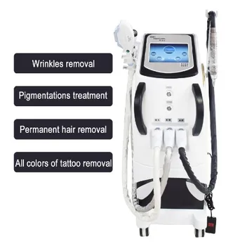 

Newest CE approved 3 in 1 IPL SHR OPT Hair Removal machine RF face lifting and pico laser/ndyag laser for tattoo removal
