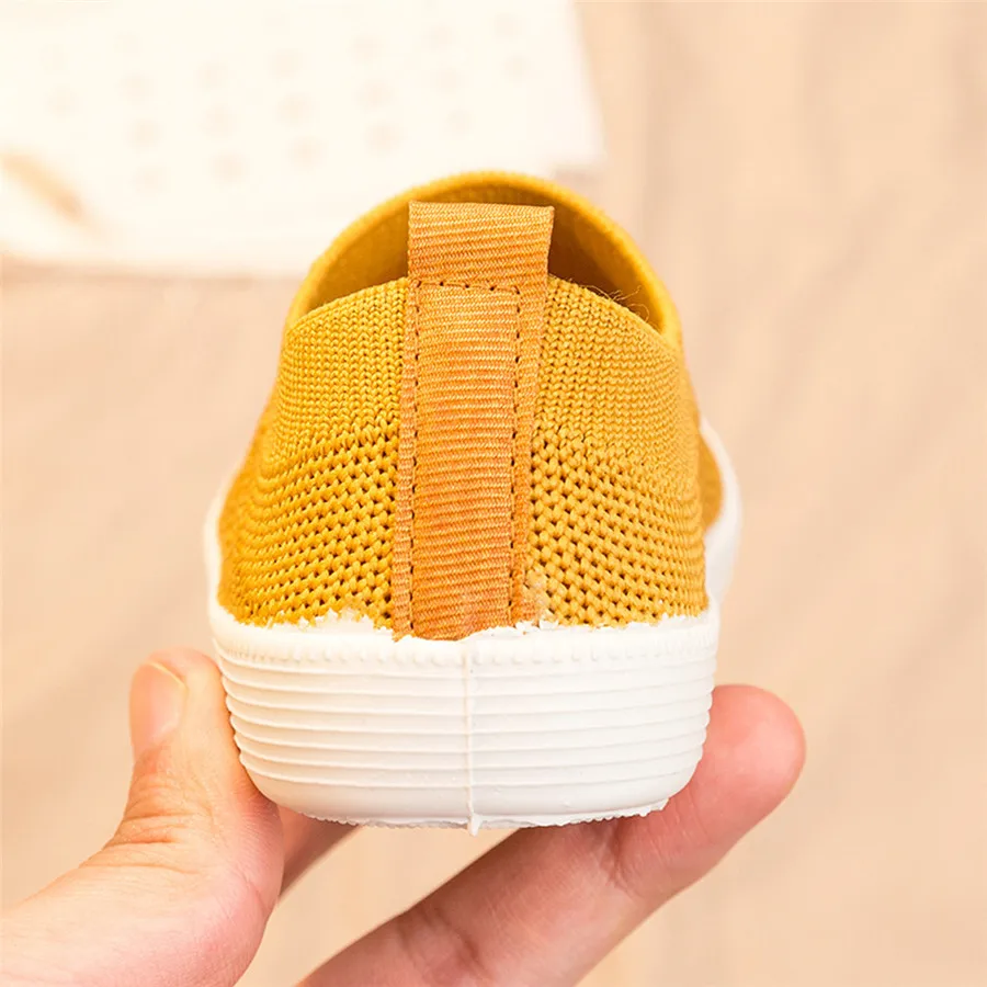 2019 breathable kids sneakers flying woven kids sneakers boys explosion models hollow mesh soft bottom kids sneakers girls 40J24 (19)