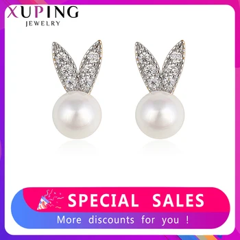

Xuping Fashion Rabbit Shape Earrings Charm Design Multi-color Plated Valentine's Day Jewelry Gifts S55-93192