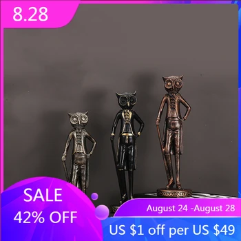 

Fake Owl General Garden Yard Decoration Creative Resin Crafts Decoration European Style Home Decoration Decoration Crafts