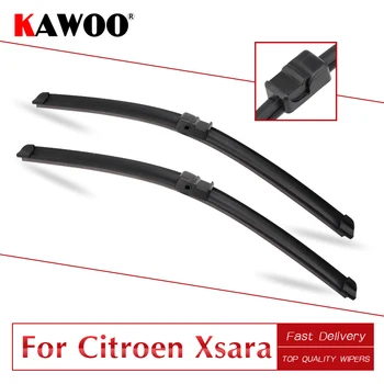 

KAWOO For Citroen Xsara Wagon/Xsara Hatchback/Xsara Picasso Car Rubber Wiper Blade Year From 1997 To 2010 Fit Side Pin/Hook Arms
