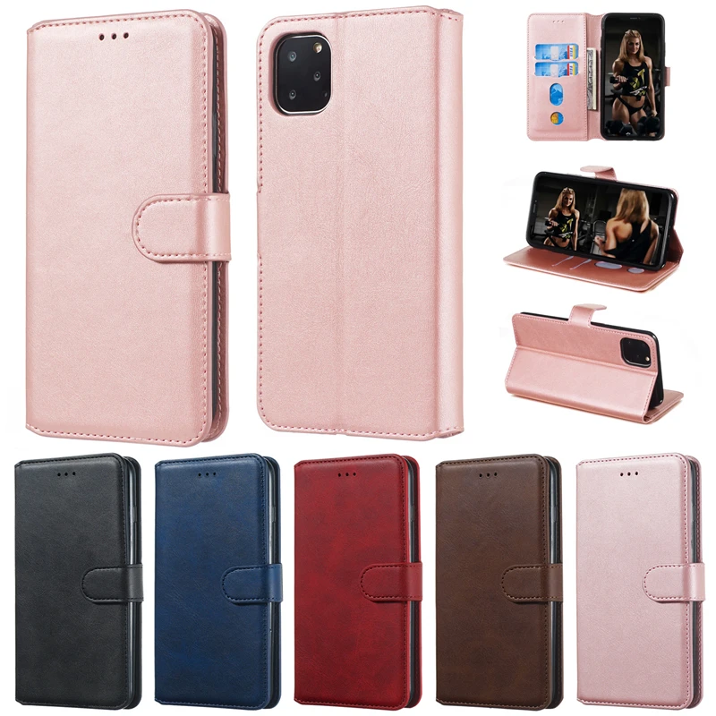Кожаный чехол бумажник с откидной крышкой для Apple iPhone 11 11Pro MAX 6 6S 7 8 Plus XR XS