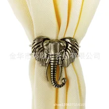 Занавеска со слоном с пряжкой в виде животного, зажим для занавески металлические аксессуары для занавесок