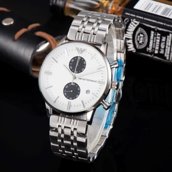 

Armani- Luxury Brand women quartz Watches men Watch Stainless Steel Strap wristwatch classic watch boyfriend gift 89 orders