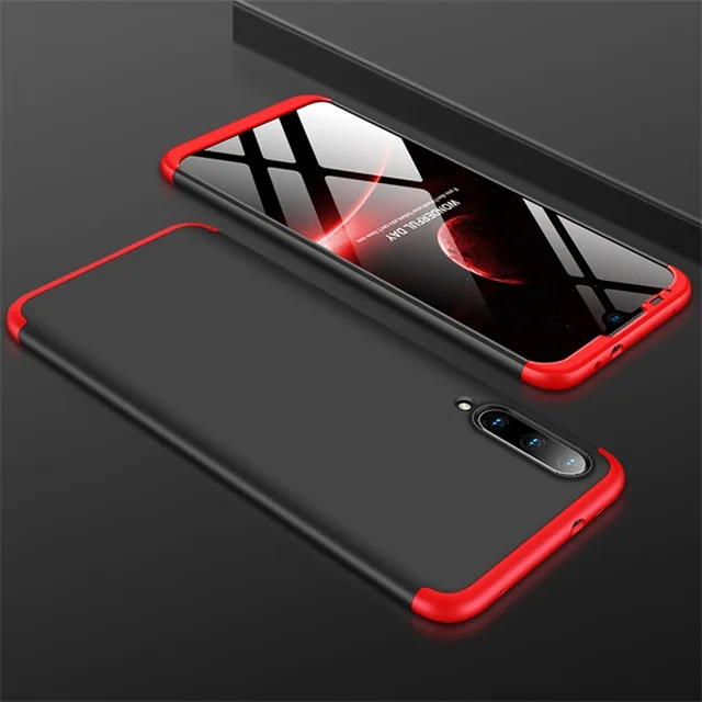 Red Black Red Корпус для Xiaomi Mi CC9e, чехлы для корпуса 3в1, полная защита от ударов, матовые жесткие чехлы для ПК для Xiaomi Mi A3, чехол Funda - Цвет: Red Black Red
