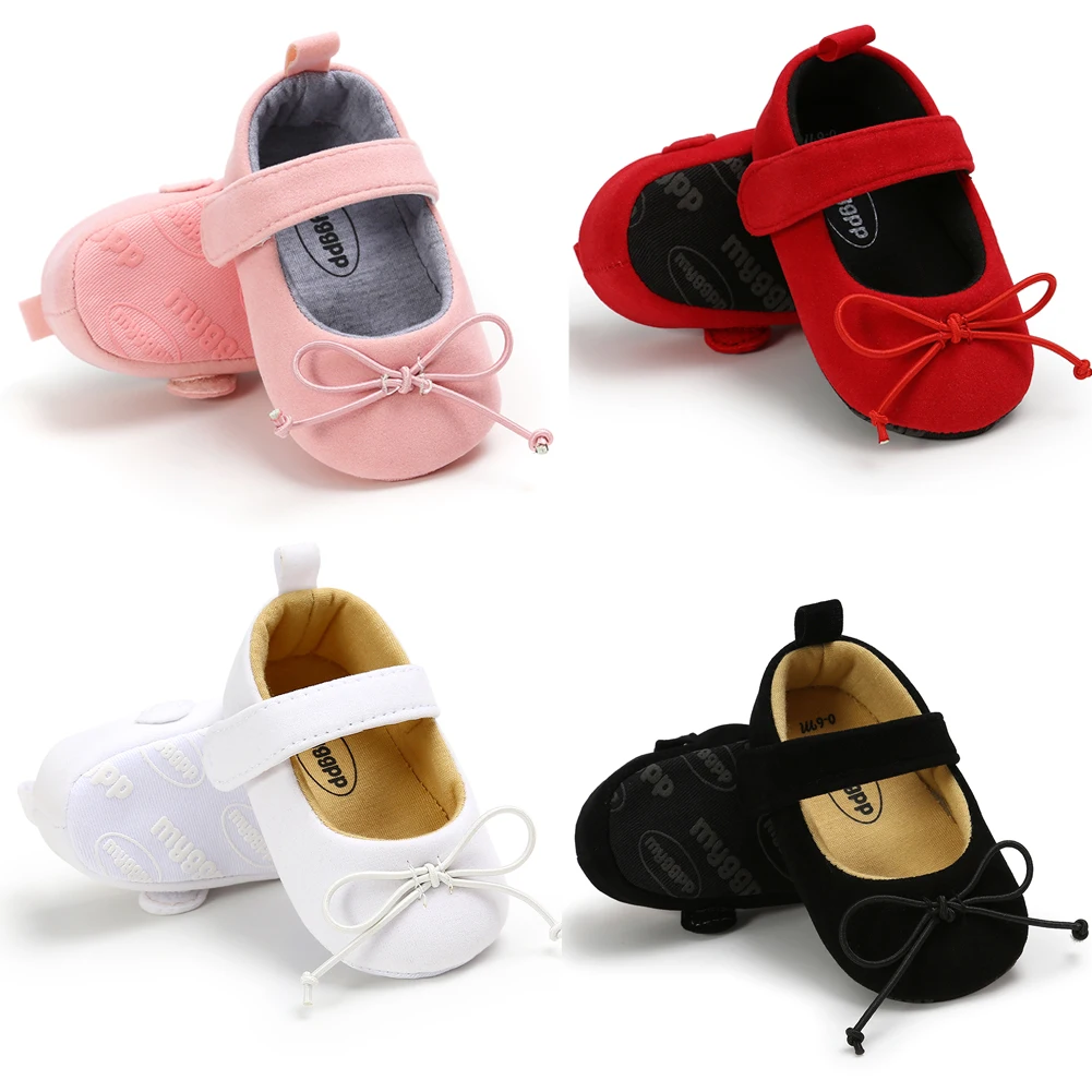 Pudcoco/; обувь для маленьких девочек; обувь для малышей; обувь для новорожденных; обувь принцессы с бантом; нескользящие кроссовки на мягкой подошве; 0-18 месяцев