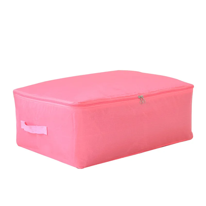 1 шт. одеяло из "Оксфорда" Сумка для хранения свитер Clother Органайзер сумка Контейнер для одеяла коробка Высокое качество для хранения домашних запасов 55*35*20 см - Цвет: Pink