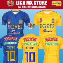 Футбольная Футболка Tiger, 19, 20, 7 звезд, Tigres UANL, GIGNAC VARGAS GUERRON, футболки, Мехико, клуб, Tiger, Футбольная форма