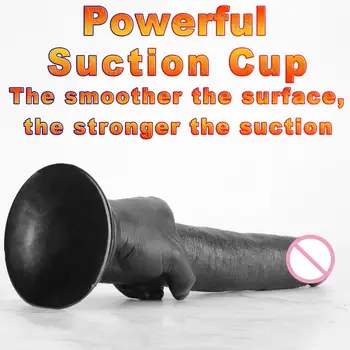 Big Realistic Dildo Toys Phthalate-free Phallus Huge Dildo Suction Cup Long Penis for Man Gay Sex Toys Woman G Spot Stimulate 4
