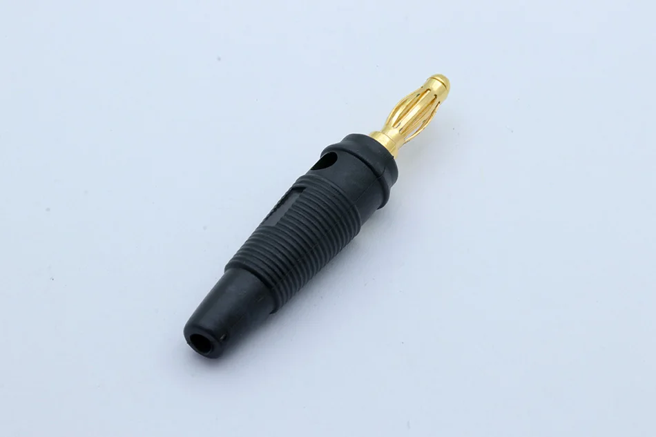 banhado a ouro cobre 4mm banana conector alto-falante plug solderless
