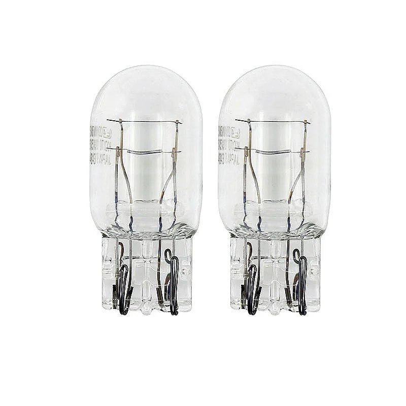

T20 W21 7443 Clear Signal Lamp Clear Glass 5W DRL Double Filament Car Bulb Auto Light (2 PCS)