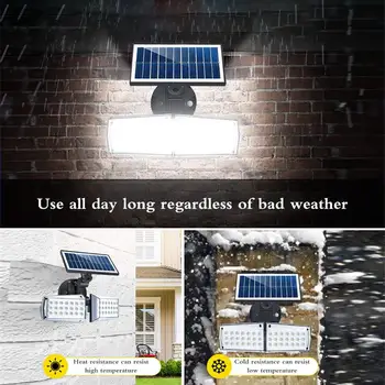

LED Solar Light Outdoor Solar Lamp Human Body Induction Light Double-Head Rotatable Courtyard Waterproof Solar Street Light