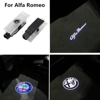 

For Alfa Romeo Welcome Light Car Door Logo Projector Ghost Laser Shadow Lamp For Giulietta Stelvio Mito Giulia 159 Brera Spider