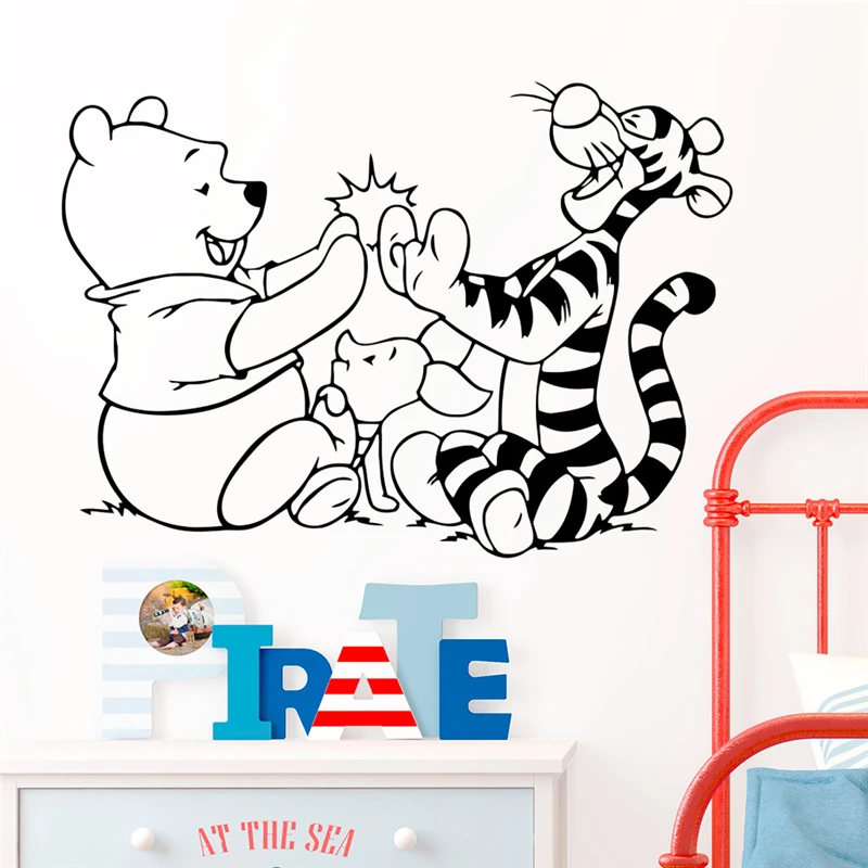 Наклейки на стену Винни пух и Тигр|Наклейки стену| |