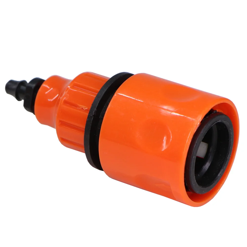 Muciakie 2 pces torneira adaptador 1/4 adapter 3/8 barb farpa rega acoplamento conector rápido para 4/7mm 8/11mm irrigação por gotejamento jardim estufa