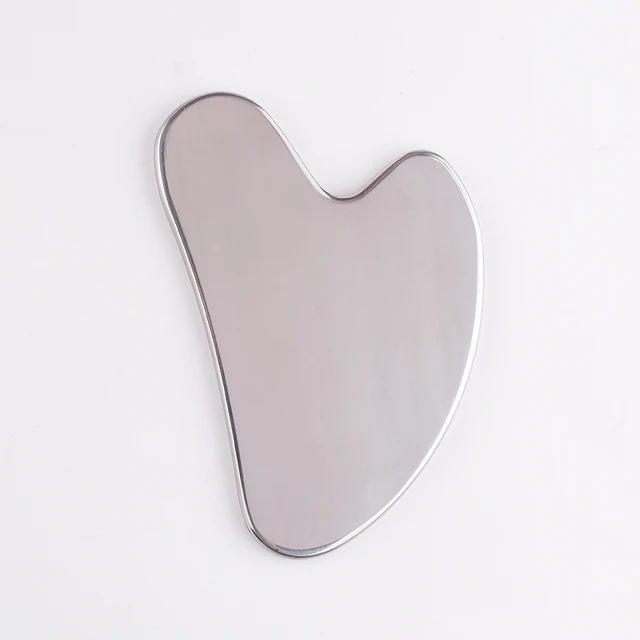 Stainless Steel Scraper Facial Massage Gua Sha Tool Face Lift Anti Aging Skin Tightening Cooling Metal