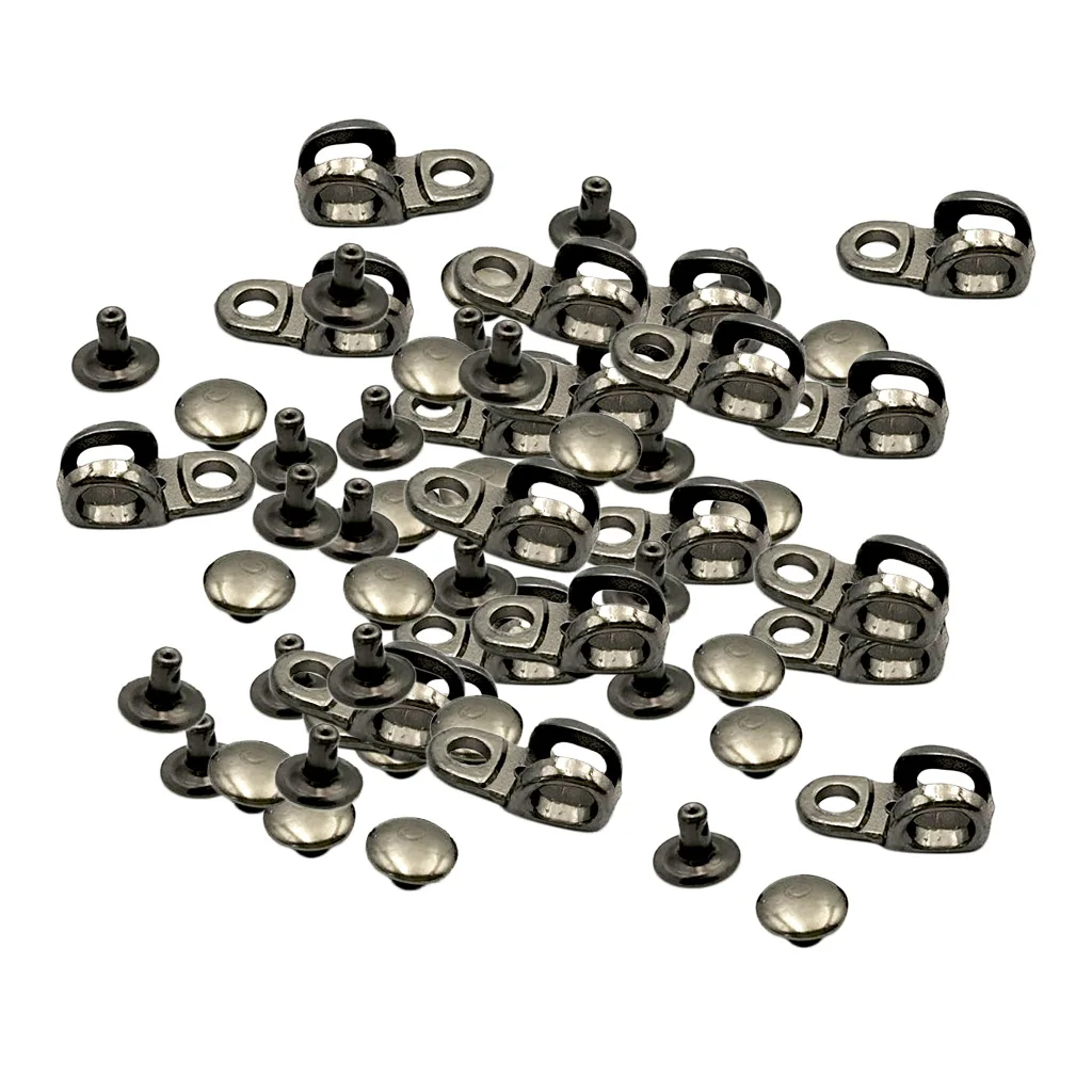 20 Pcs/Lot Shoe Lace Hooks Shoe Repair Accessory Boot Hooks Lace Fittings  With Rivets for