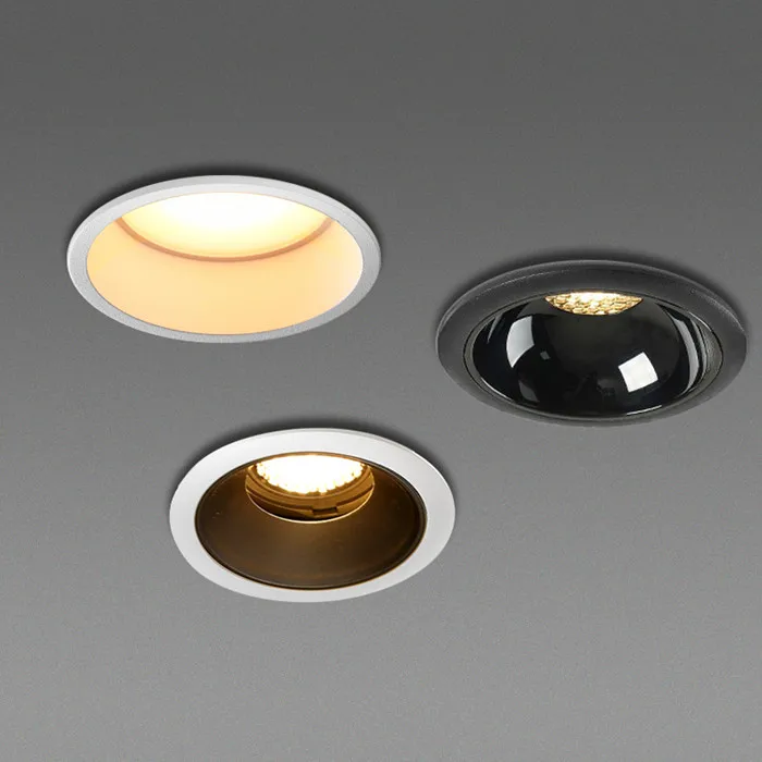 Description Picture 2 of itemDimmable Round  Anti Glare Recessed LED Downlight 7W 12W 15w 20w AC85-265V COB Ceiling Kitchen Living Room Indoor Lighting