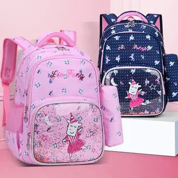 

Bag Primary School Students 1-3-4-6 Grade Boys Elementary School Freshman Class Schoolbag Lighter Burden Relieving