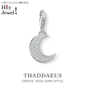 

Protective Moon Charm Pendant Fit Bracelet Necklace 2020 Spring 925 Sterling Silver Talisman Companion Gift For Women Jewelry