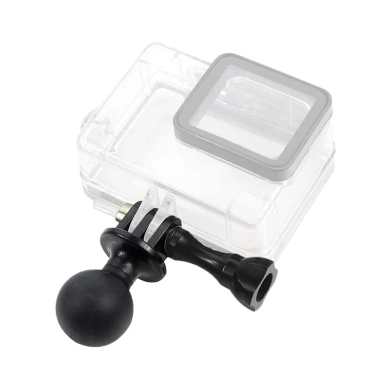 Adattatore Per GoPro A Testa Sferica (1 Pollice) – Vite Zigrinata E Panno Incluso – Per Hero, Osmo Action, AKASO