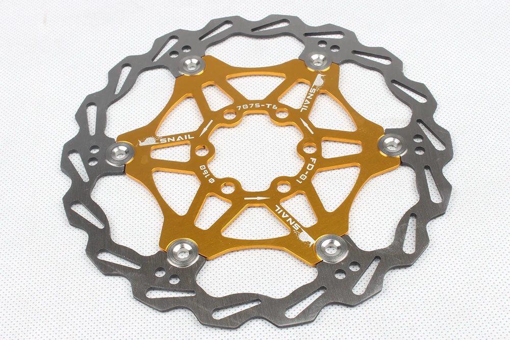 Нержавеющая AL7075 шесть отверстий дорожный тормоз для велосипеда MTB ротор части велосипеда аксессуары 160 180 203 мм тепловыделение ротор дискового тормоза