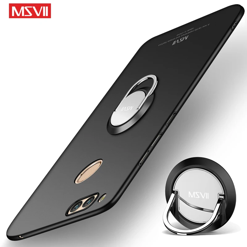 Чехол для Huawei Honor 7X Msvii тонкий кожаный чехол металлический автомобильный