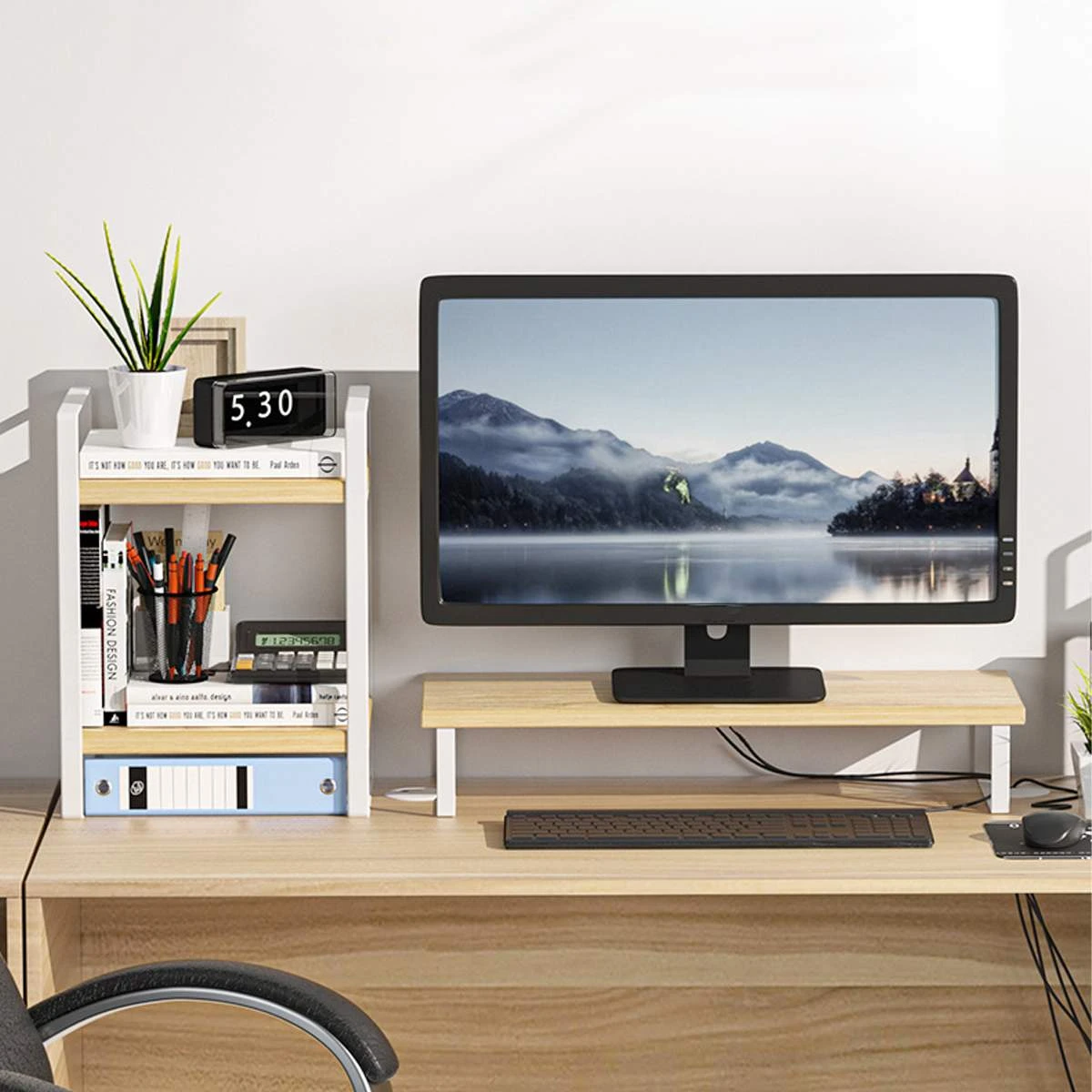 Soporte de Monitor para TV, mesa elevadora para ordenador de estante organizador de para portátil, Lapdesk para casa y oficina|Soporte de monitor| - AliExpress