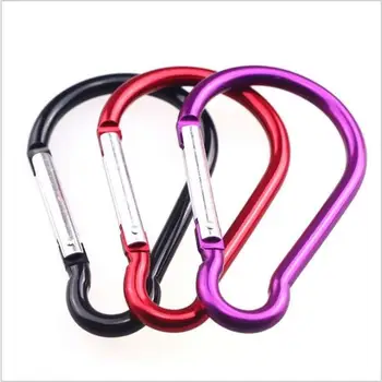 

5Pcs Aluminum Alloy D Carabiner 10# Large Diameter Outdoor Spring Snap Clip Hooks Keychain Climbing Camping Hiking Quickdraws