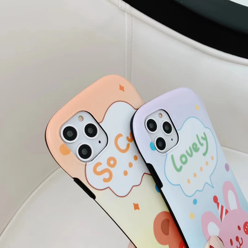 Чехол с мультяшным медведем для iPhone 11 Pro XS Max, милый силиконовый чехол для iPhone 7, 8, 6, 6S Plus, милый маленький противоударный чехол