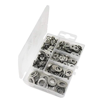 

Hot 304 Stainless Steel Flat Washers Set Washers Hardware Assortment Value Kit 660 Pieces 6 Sizes M3 M4 M5 M6 M8 M10