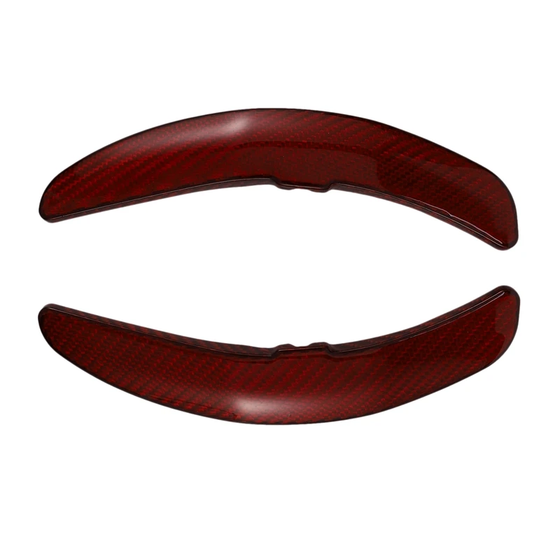 

Premium Real Carbon Fiber Red Paddle Shifter Extensions Fit for Panamera Macan Cayenne 911 718 Boxster