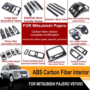 

Fit For Mitsubishi Pajero V97V93 Car Interior Decoration Accessories Carbon Fiber Pattern Complete Set Of Bobcat Modification